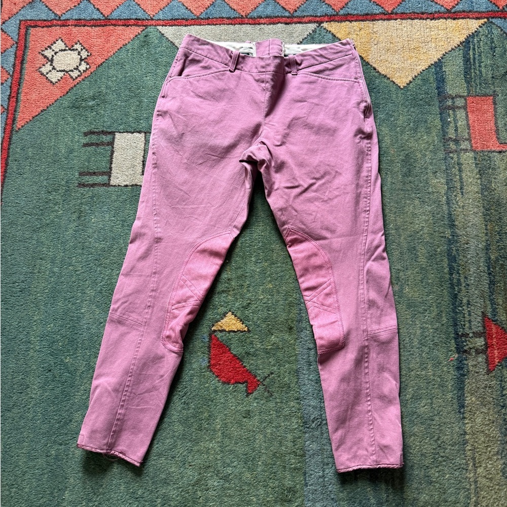 R.J. Classics Riding Breeches w leather patches , women’s horse riding pants 28W